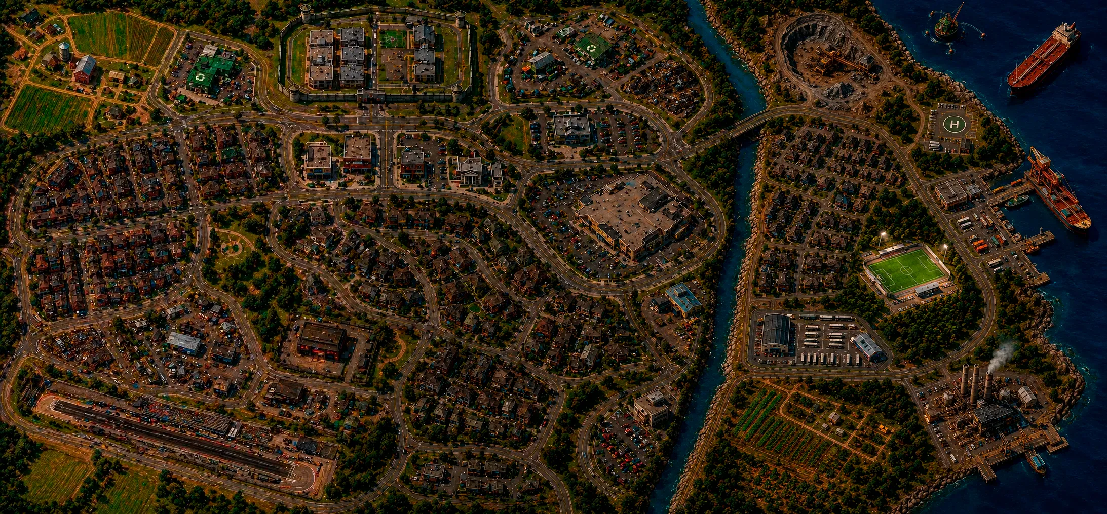 Mapa da cidade